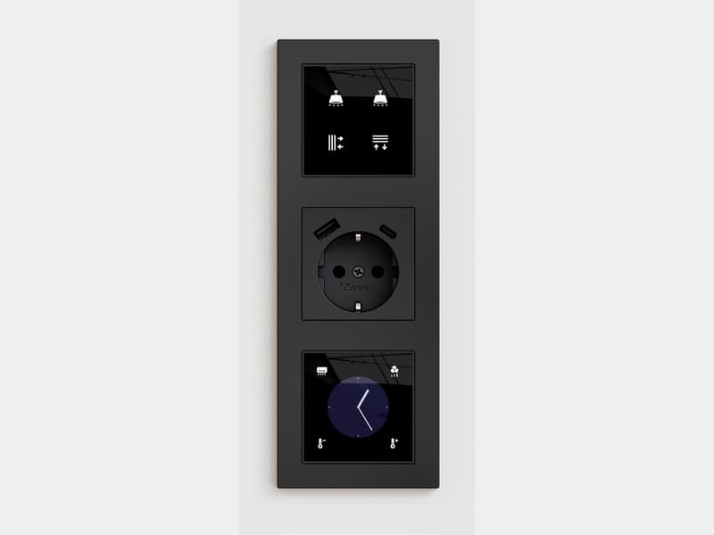 Zennio Switch + Socket Plate