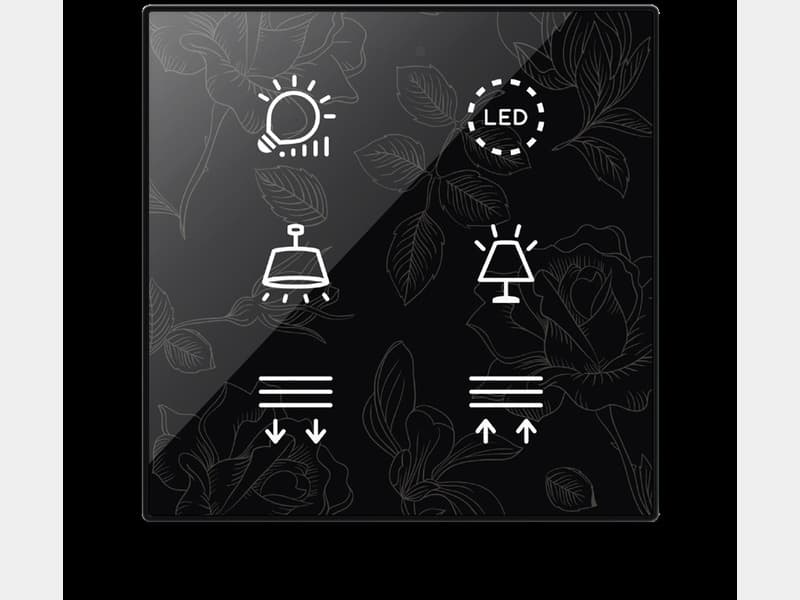 Zennio Tecla Switch (Floral)